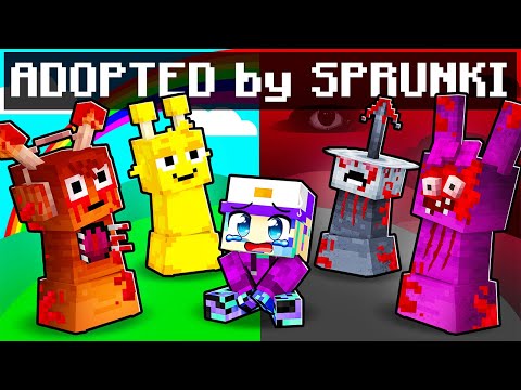 Adopted by HORROR SPRUNKI in Minecraft!