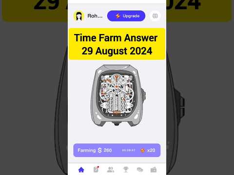 Time Farm Answer 29 August 2024 #timefarm #dailycombo