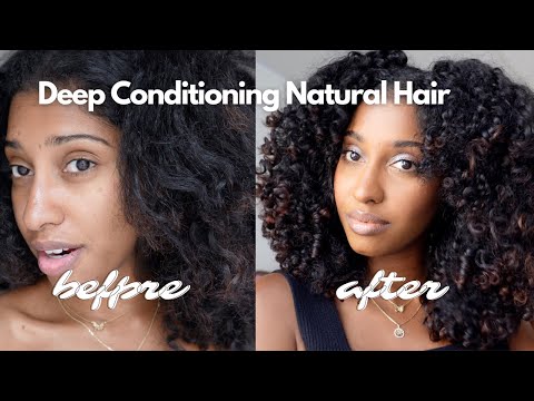 Deep Conditioning Natural Hair Using a Hair Steamer! | For Dry/Brittle Hair!