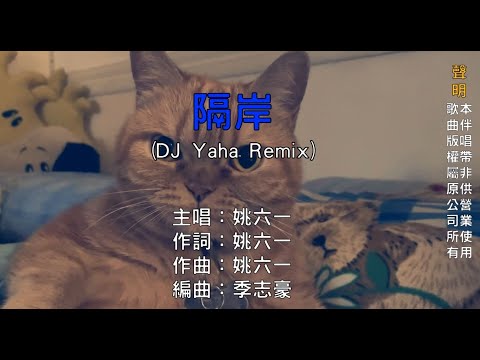 【國語KTV】姚六一 - 隔岸 DJ Yaha Remix [ 新再製 ] 「你呀你凍我心房，酸我眼眶一生的傷」 (原聲/伴唱切換)