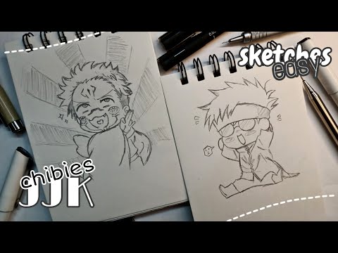 JJK characters Chibi sketches ✨ #drawing #anime