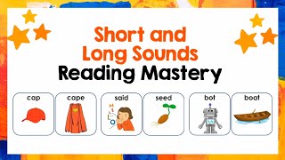 Short Vowels and Long Vowels | Reading for Grade 1 and Kindergarten | Reading Comprehension