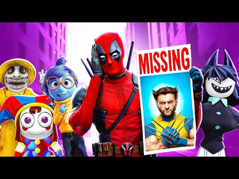 Deadpool Adventure 🦸‍♂️😜💀 Giant Game of Clue! Have you seen Wolverine? 👀