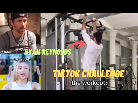 Ryan Reynolds listening to ‘SUPER SHY’ while working out