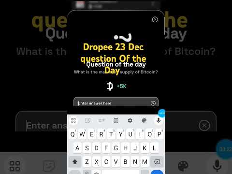 Dropee Question of the Day 23 Dec  #dropeeairdrop  #dropeedailycombo