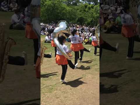 Dancing while playing a sousaphone is awesome!