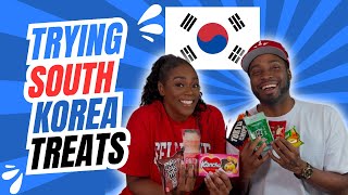 Americans try treats from South Korea for the 1st time!! | TRY TREATS | Asia x BJ