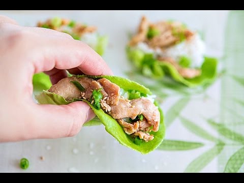 CHICKEN BULGOGI LETTUCE WRAPS RECIPE - SUPER QUICK DINNER