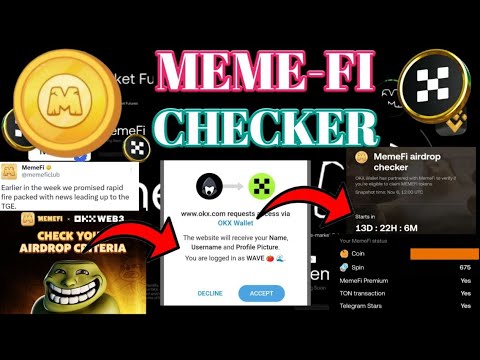 Memefi Airdrop Checker Okx connected wallet | Memefi  Allocation Check  connected  full ki details