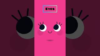 eyes |parts of body | body parts vocabulary | learn body parts | #colorsfortoddlers #shorts #virual