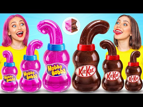 Bubble Gum vs Chocolate Food Challenge | Edible Battle by Multi DO Joy