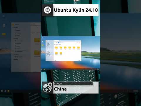 Ubuntu Kylin 24.10 Oracular Oriole Quick Overview #shorts