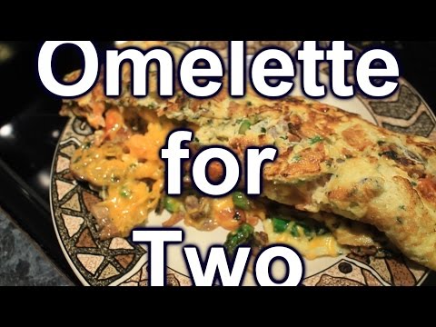 Ooey Gooey ~ Cheesy Omelette for Two ~ Easy ~ Yummy!