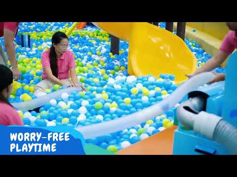 kidzooona Worry-Free Playtime! Clean and Sanitized Toy and Play Equipments.