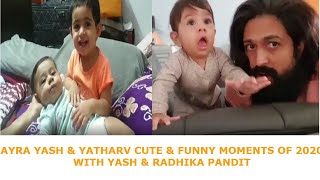 Ayra Yash & Yatharv Yash All Cute & Funny Moments Video of 2024 with Yash & Radhika Pandit | RMN