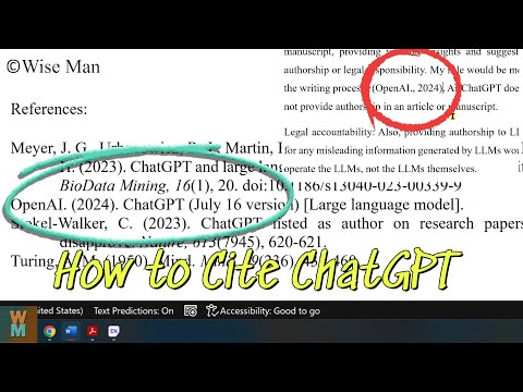 How to Cite ChatGPT in APA Style using EndNote #endnote #chatgpt #cite