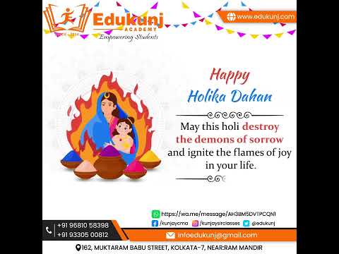 Greetings from EDUKUNJ ACADEMY   #holikadahan #holikadahanphoto #holikadahanpost #holikadahanimages