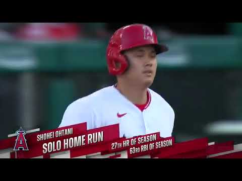 [実況和訳] 大谷翔平 第27号ホームラン イッペイさんがカブトデビュー？ Shohei Ohtani league leading 27th homer 大谷翔平ハイライト