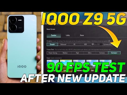 IQOO Z9 5G BGMI 90 FPS TEST AFTER NEW UPDATE | HEATING 💔