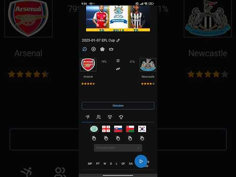 Independent Prediction for Arsenal vs Newcastle. English EFL Cup 2025-01-07.