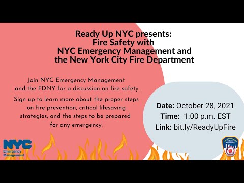 Ready Up NYC: Fire Preparedness Webinar | October 2021