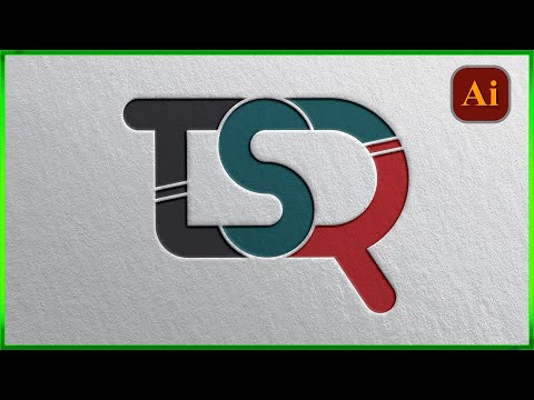 How to make T S R letter Logo in Illustrator | Logo Design Tutorial