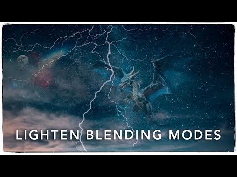 Effortlessly Blend Light into Dark Using Lighten Blending Modes