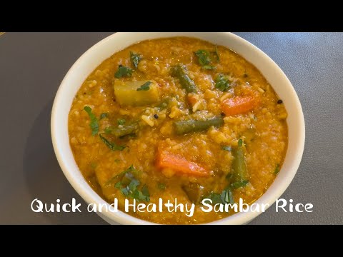 How to make Half Tray of Sambar Rice Recipe.