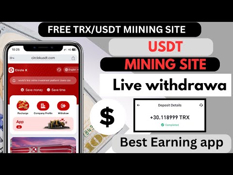 New usdt mining site today |  Daily usdt or trx income website | Best trusted earning website site