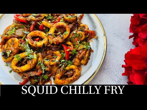 Goan Squid Chilly Fry Recipe | Quick & Easy Squid Chili Fry Recipe | Goan Squid Recipe - By Natasha