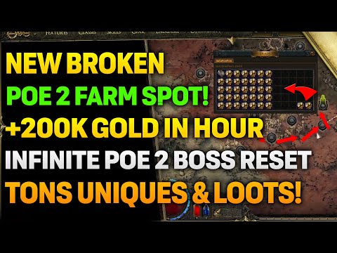 NEW CRAZY POE 2 FARMING SPOT!! Hidden Map Mechanics = INFINITE Boss Resets