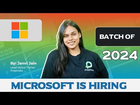 Microsoft is Hiring 2024, 2025 Batch | Off Campus Placement Update!!