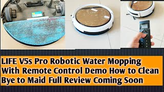 ILIFE V5s Pro Robotic Water Mopping Demo How to Clean #iliferobot #moping #robotvacuumcleaner #best