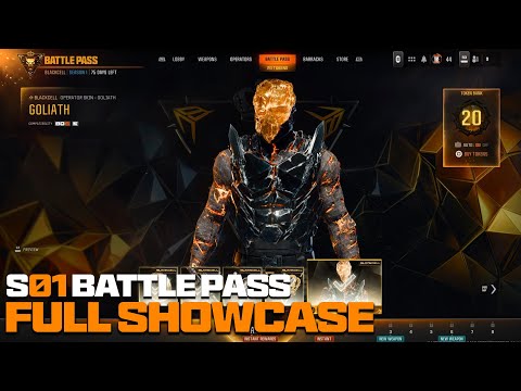 ALL NEW Black Ops 6 Season 1 BATTLE PASS TIERS & REWARDS! (Tier 1-100 FULL SHOWCASE!)