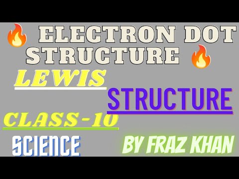 How To Draw Electron Dot Structure | Cbse Class 10 | Lewis Dot Structure | Fraz Khan @Khanstudypoint