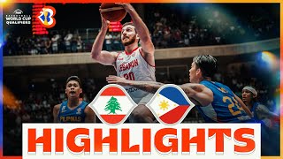 🇱🇧 LBN - 🇵🇭 PHI | Basketball Highlights - #FIBAWC 2023 Qualifiers