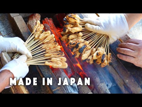 The grilled mochi shop has been in business for over 1,000 years inside Imamiya Shrine!! ASMR