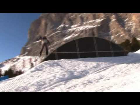 Snowboarding Tignes Backflip Rails