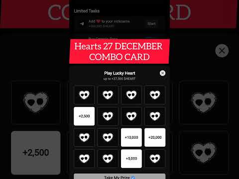 HEARTS 27 DECEMBER COMBO CARD