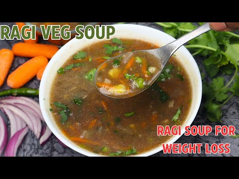 Ragi Veg Soup| Healthy Ragi Mix Vegetable Soup| Finger Millet Soup|Weight Loss Soup Recipe|#ragi