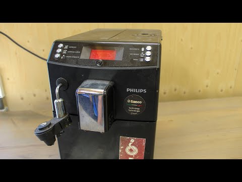 Philips coffee machine cleaning and leakage repair.