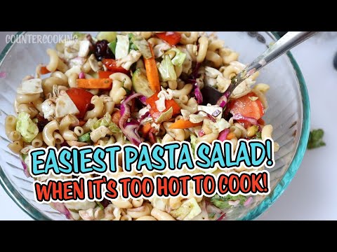 Super Easy Summer Pasta Salad! Quick, Healthy, and Delicious