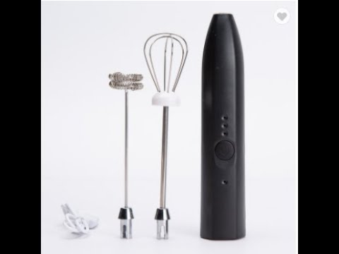 Kitchen Gadgets Cooking Tool Electric Handheld Egg Beater Stainless Steel Usb Rechargeable