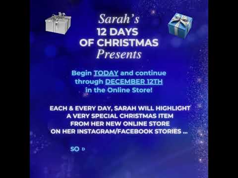 @sarahbrightman Sarah's '12 Days of Christmas' Presents Begin TODAY in the Online Store! #shorts