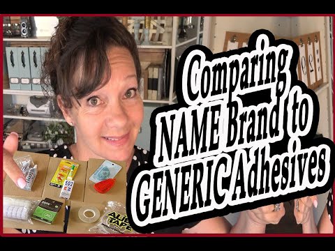 Comparing NAME brand to GENERIC adhesives