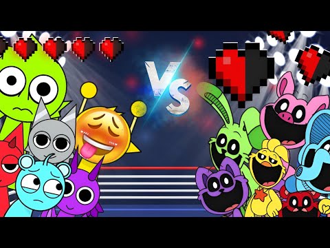 All Sprunki and All Poppy Playtime characters meme battle animation cartoon