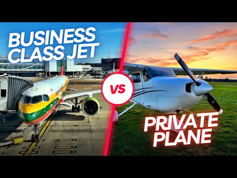 AIRLINER vs CESSNA flight review! (Airbaltic Business Class A220)