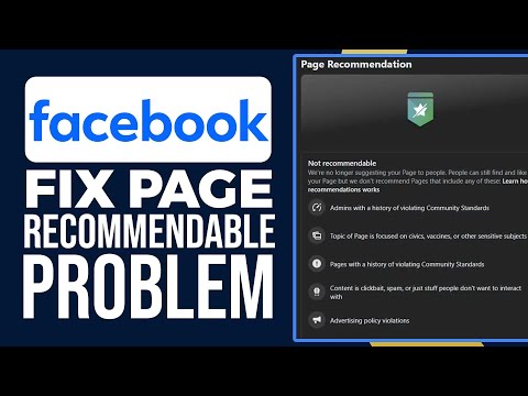 How To Fix Facebook Page Not Recommendable Problem (With No Violation) SOLVED!