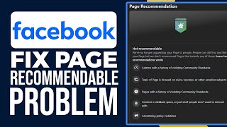 How To Fix Facebook Page Not Recommendable Problem (With No Violation) SOLVED!