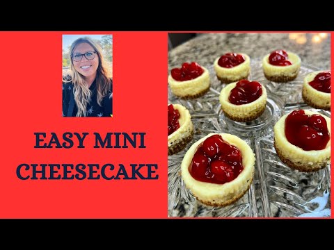 Easy Mini Cheesecake #easydessert #cheesecake #mothersdaydessert